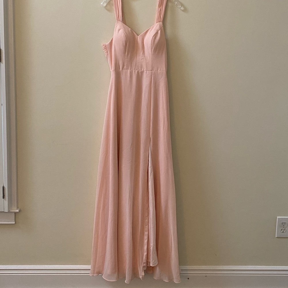 Azazie Bridesmaid Dress (Style: Jane, Color: Pearl Pink)